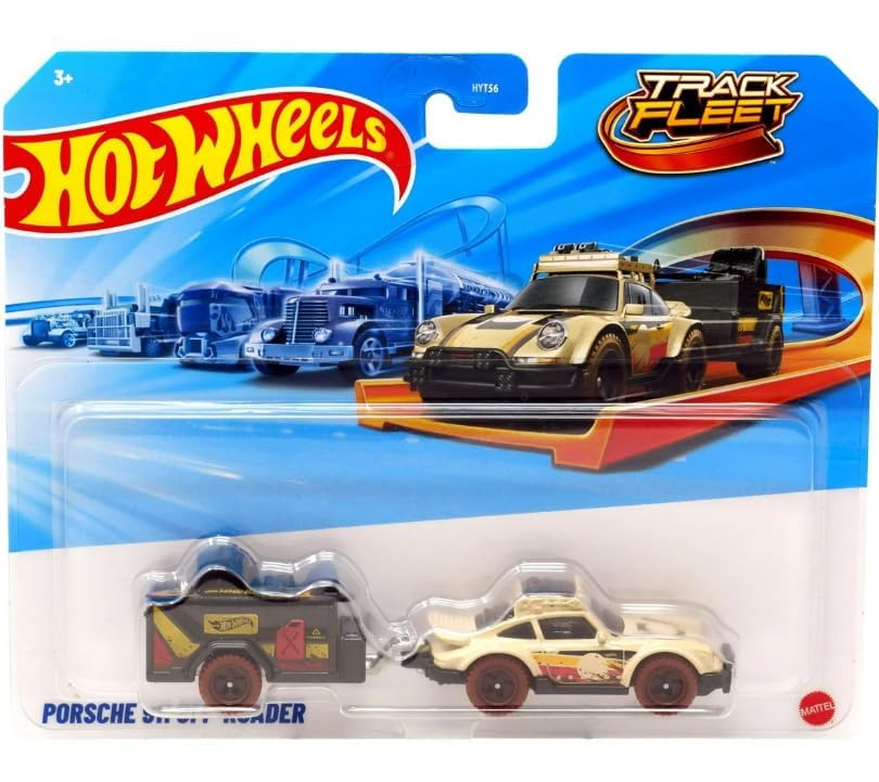 Hot Wheels Track Fleet Porsche 911 Off Roader Truck for Ages 3 Years and Up