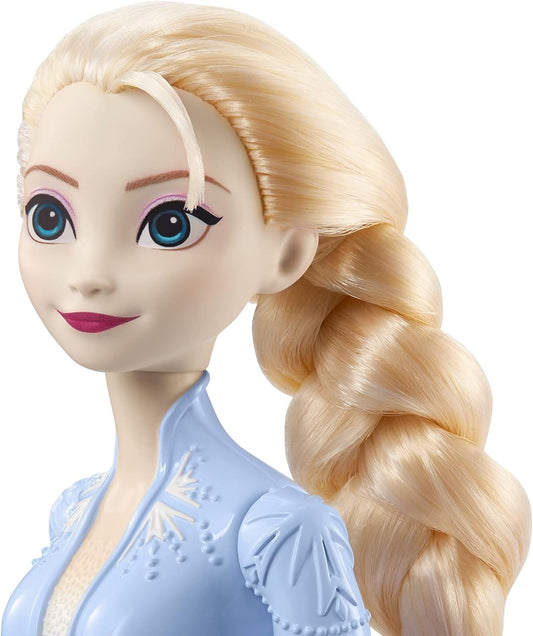 Disney Frozen 2023 Elsa Posable Fashion Doll with Signature Clothing and Accessories Inspired Frozen 2 Movie for Ages 3+ (HLW48)