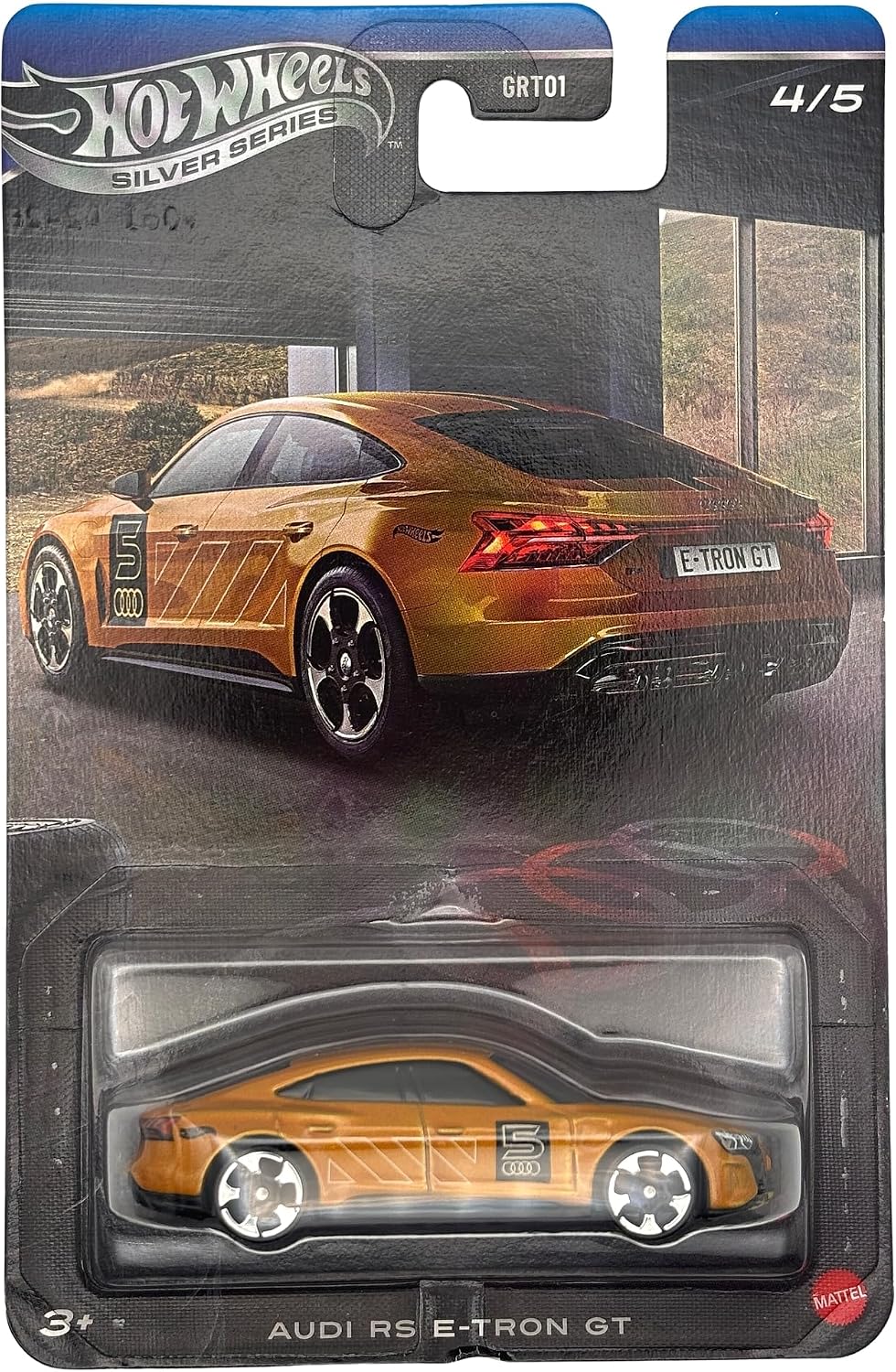 Hot Wheels Silver Series 1:64 Scale Audi RS E-TRON GT Toy Car for Ages 3+