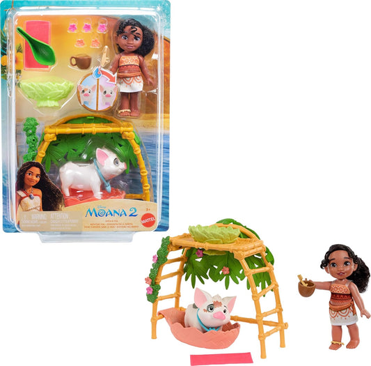 Disney Moana 2 Simea & Pua Bathtime Fun Playset, Fashion Doll & 10+ Accessories, Inspired By The Movie