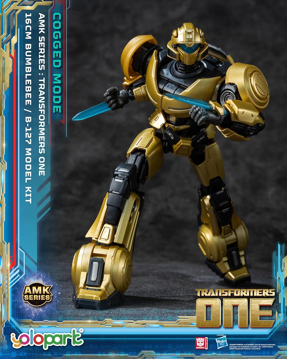 Transformers ONE Bumblebee Cogged Bot Mode Action Figure Kit For Kids and Collectors