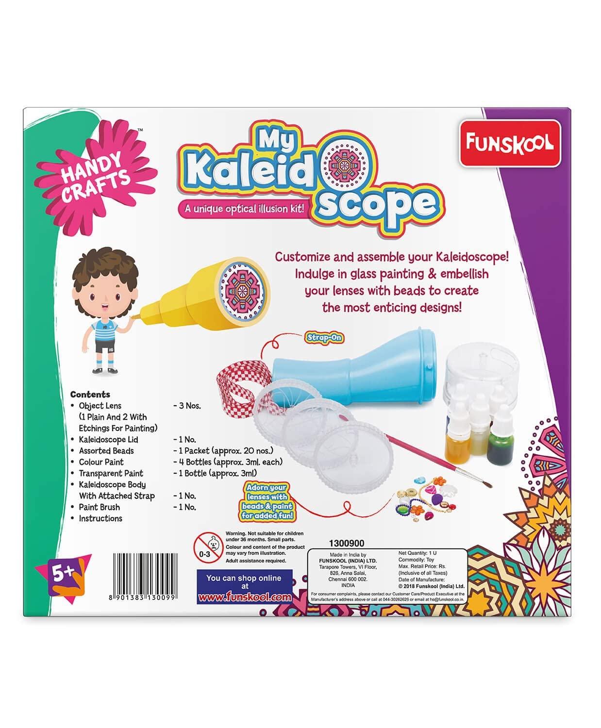 Funskool Handycrafts My Kaliedoscope - DIY Kaliedoscope Art & Craft Kit for Ages 5+