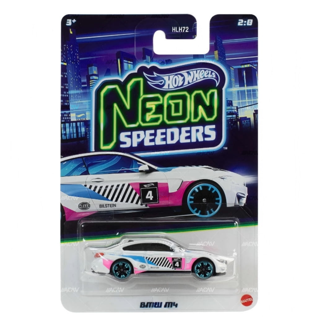Hot Wheels Neon Speeder 2026 Edition 1:64 Scale BMW M4 Die-Cast Vehicles For Ages 3+
