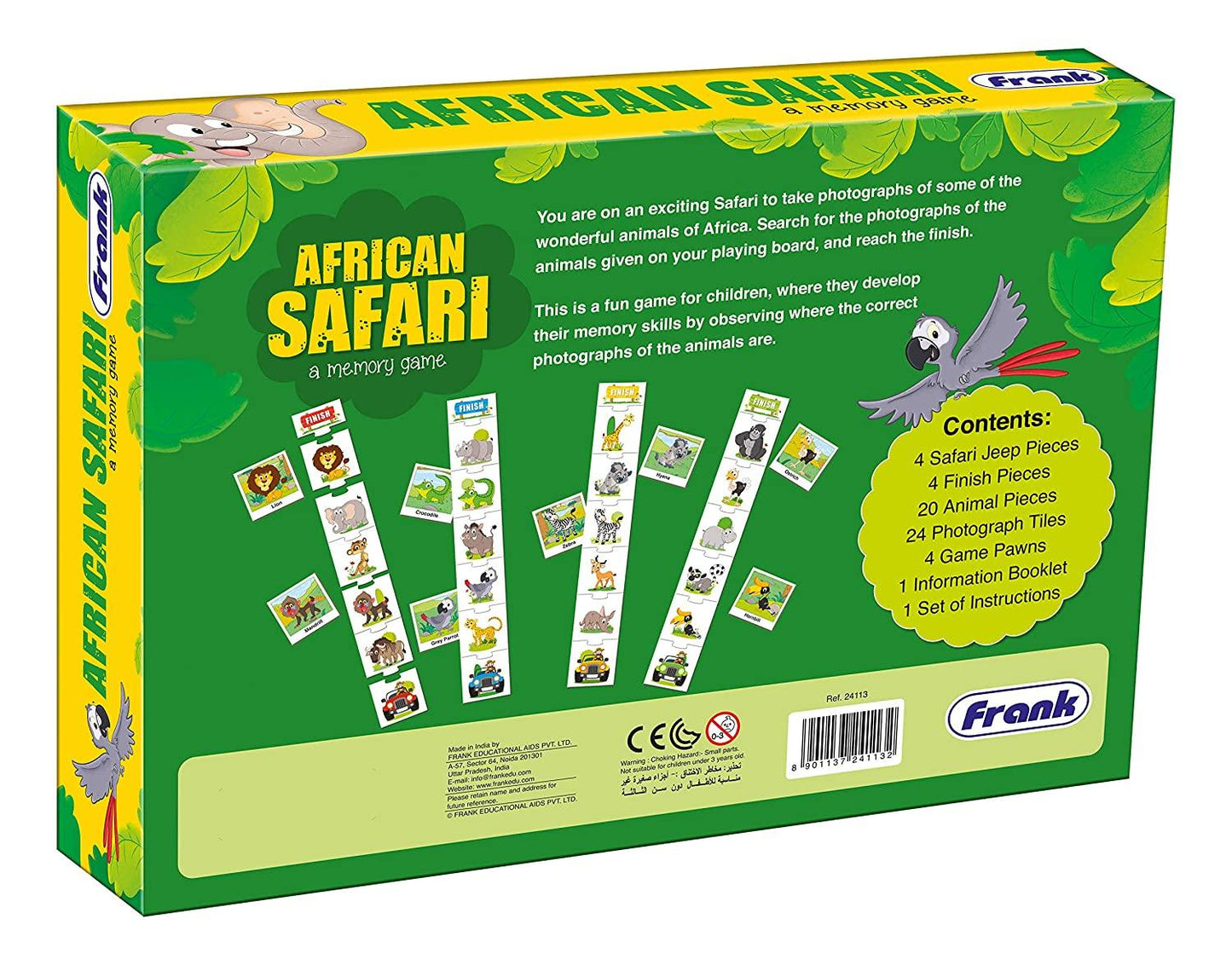 Frank African Safari Memory Board Game