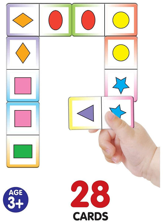 Frank Shapes & Colours Domino Game 28 Cards for Ages 3 & Above