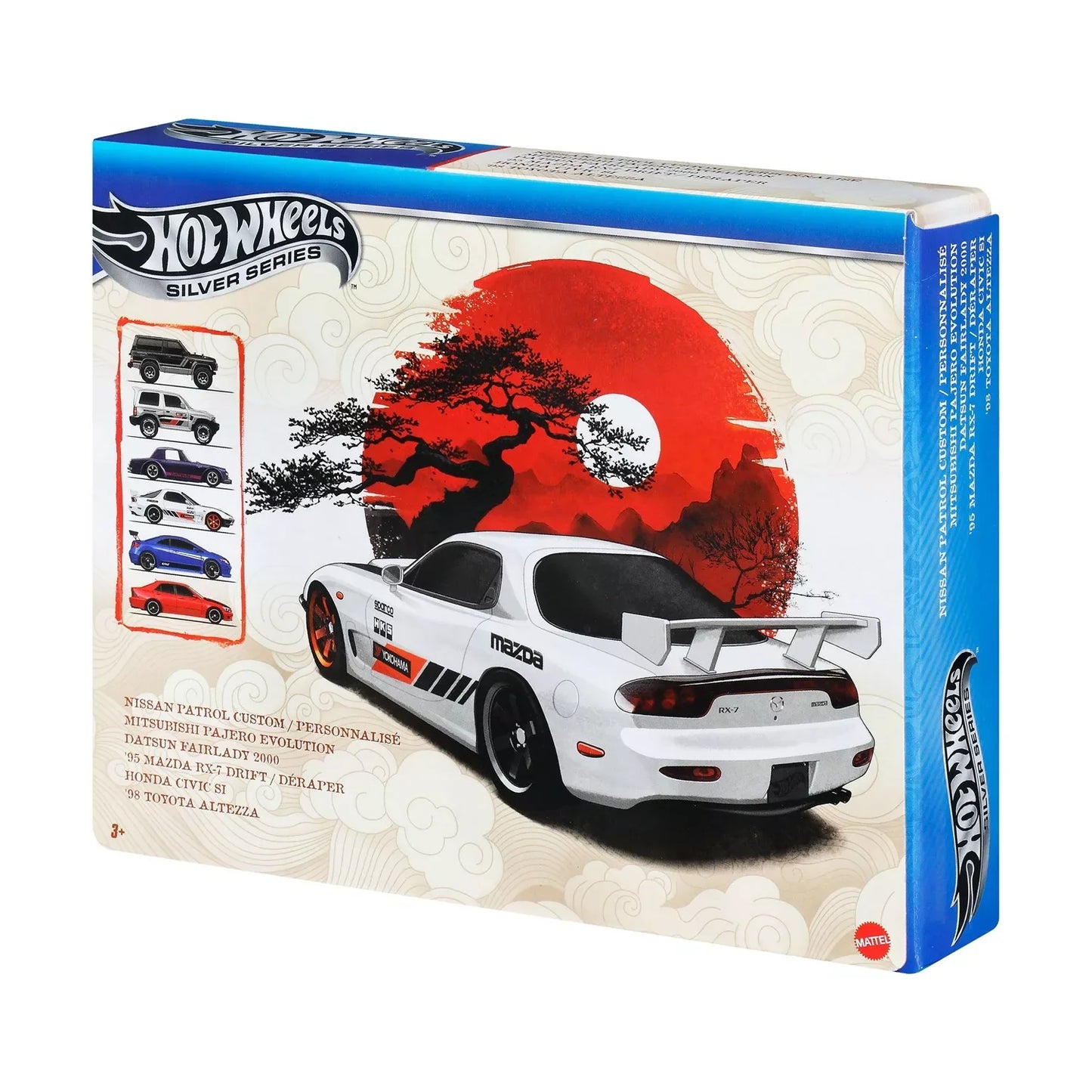 Hot Wheels 2026 Silver Series Streets of Japan Premium Vehicle Set Including 6 Collectible Cars for Kids & Collectors