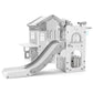9 in 1 Toddler Slide, Freestanding Kid Climber Slide Playset, Toddler Playhouse, Indoor Outdoor Toy for Toddlers Age 1-3+