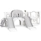 10 in 1 Toddler Slide, Double Kid Climber Slide Playset w/Swing, Indoor Outdoor Toy for Toddlers Age 1-3+