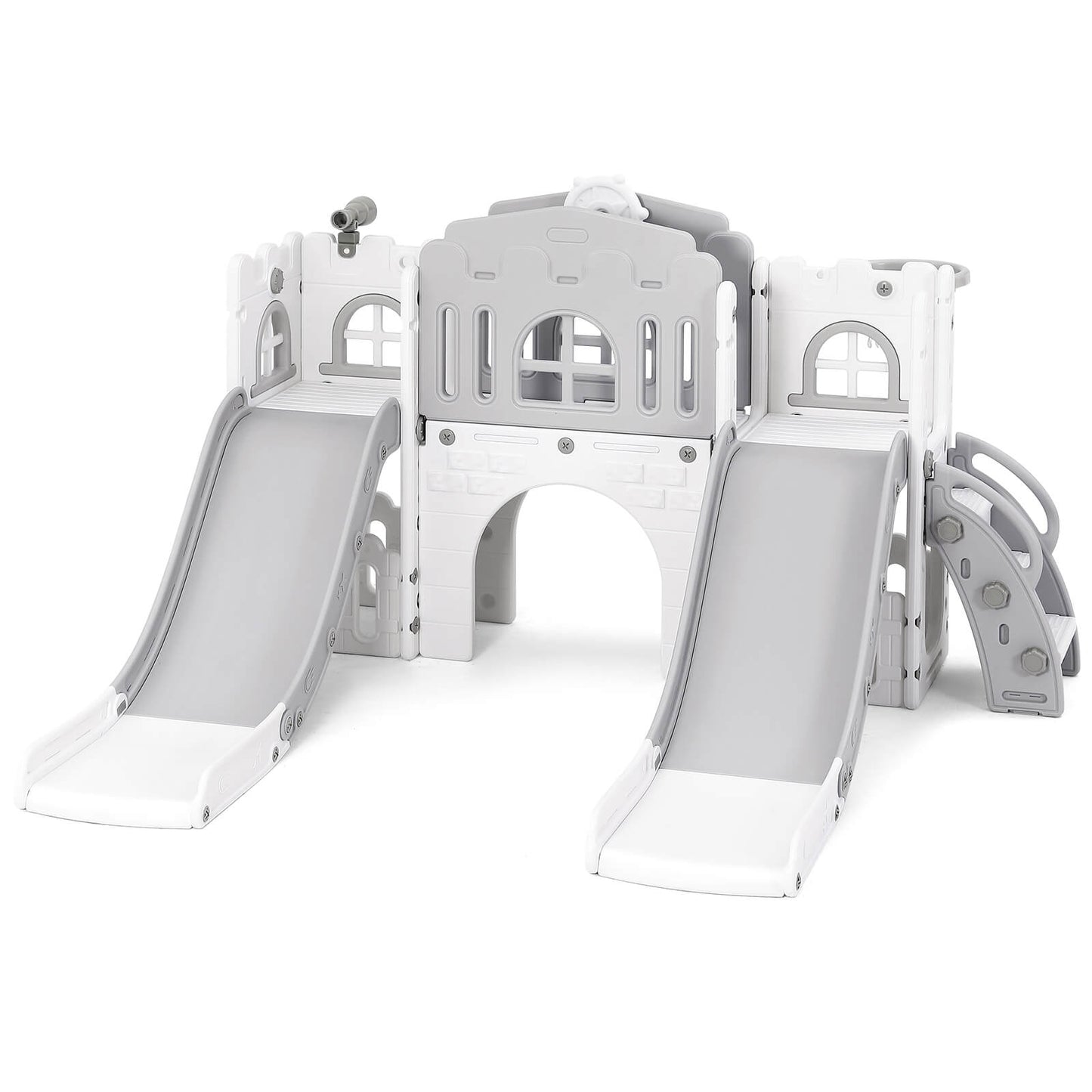 9 in 1 Toddler Slide, Toddler Playground with Double Slides, Backyard Playset for Toddlers Age 1-3+