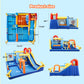 Inflatable Water Slide,Water Park Bounce House,Slide Bouncer Castle Playhouse, 550W Air Blower