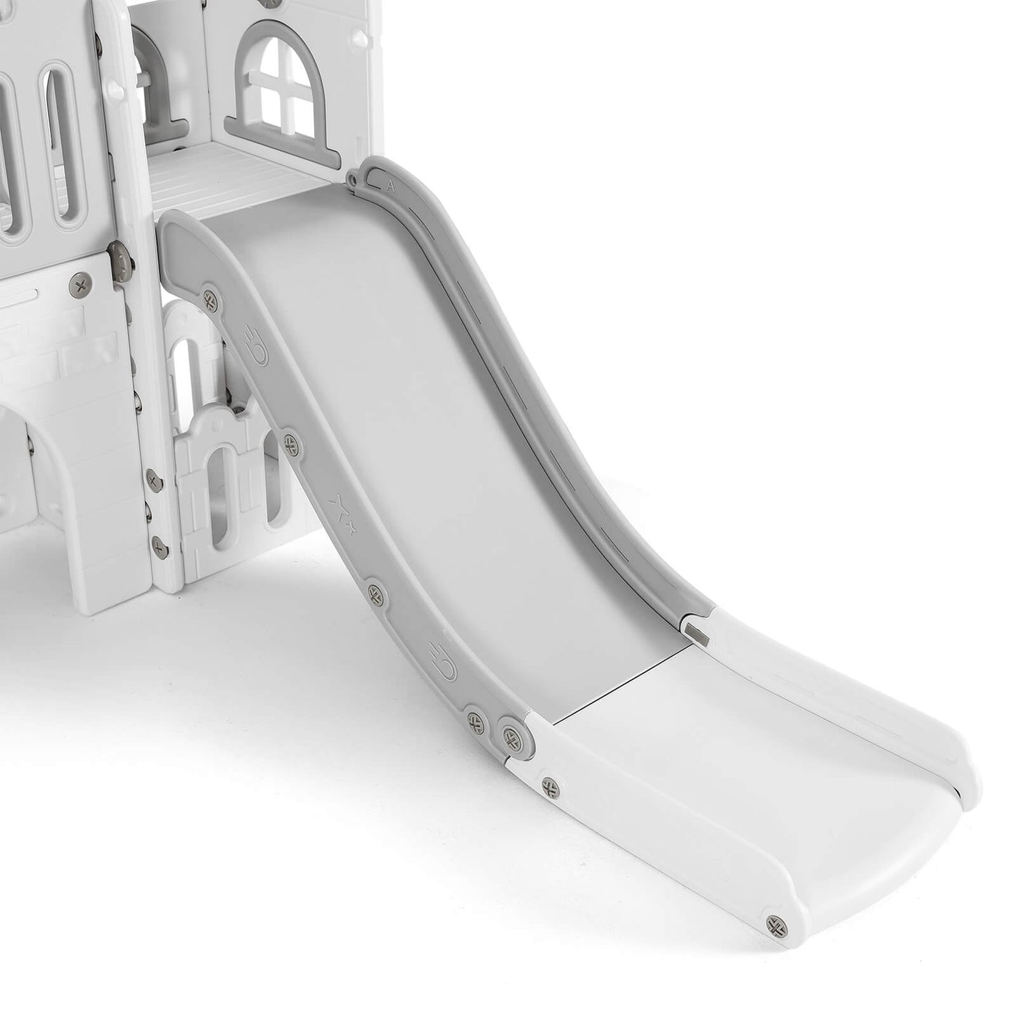 9 in 1 Toddler Slide, Freestanding Kid Climber Slide Playset, Toddler Playhouse, Indoor Outdoor Toy for Toddlers Age 1-3+
