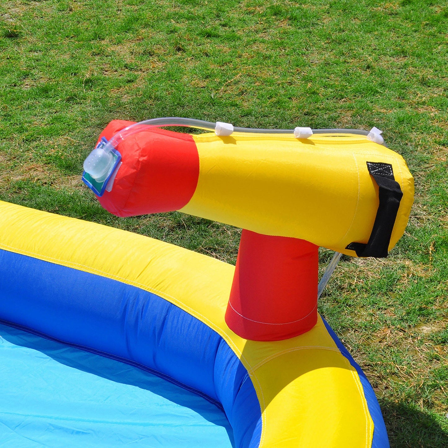 Inflatable Water Slide Bounce House, Slide Bouncer Castle Playhouse, 450W Air Blower for Kids Backyard Indoor Outdoor