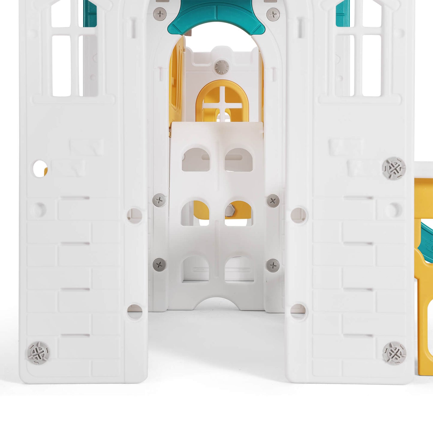 10 in 1 Toddler Slide, Freestanding Kid Climber Slide Playset, Toddler Playhouse, Backyard Playground Toy for Age 1-3+