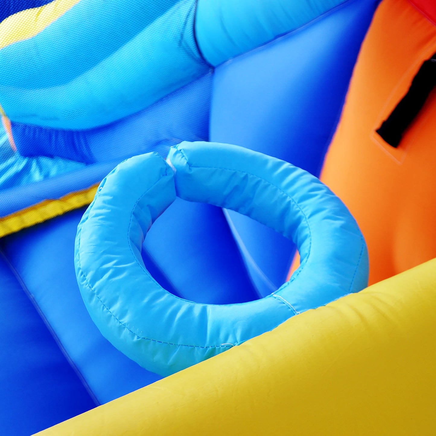 Inflatable Water Slide Bounce House, Slide Bouncer Castle Playhouse, 450W Air Blower for Kids Backyard Indoor Outdoor