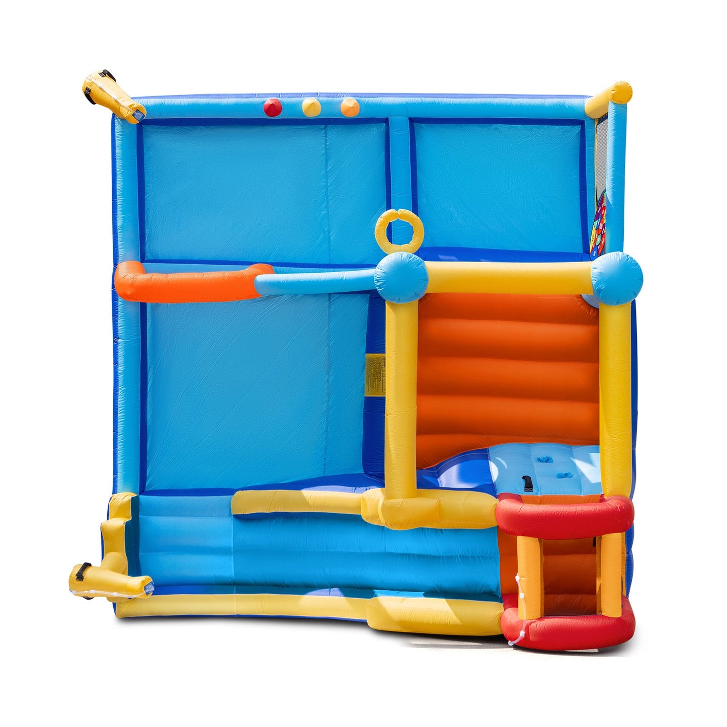 Inflatable Water Slide,Water Park Bounce House,Slide Bouncer Castle Playhouse, 550W Air Blower