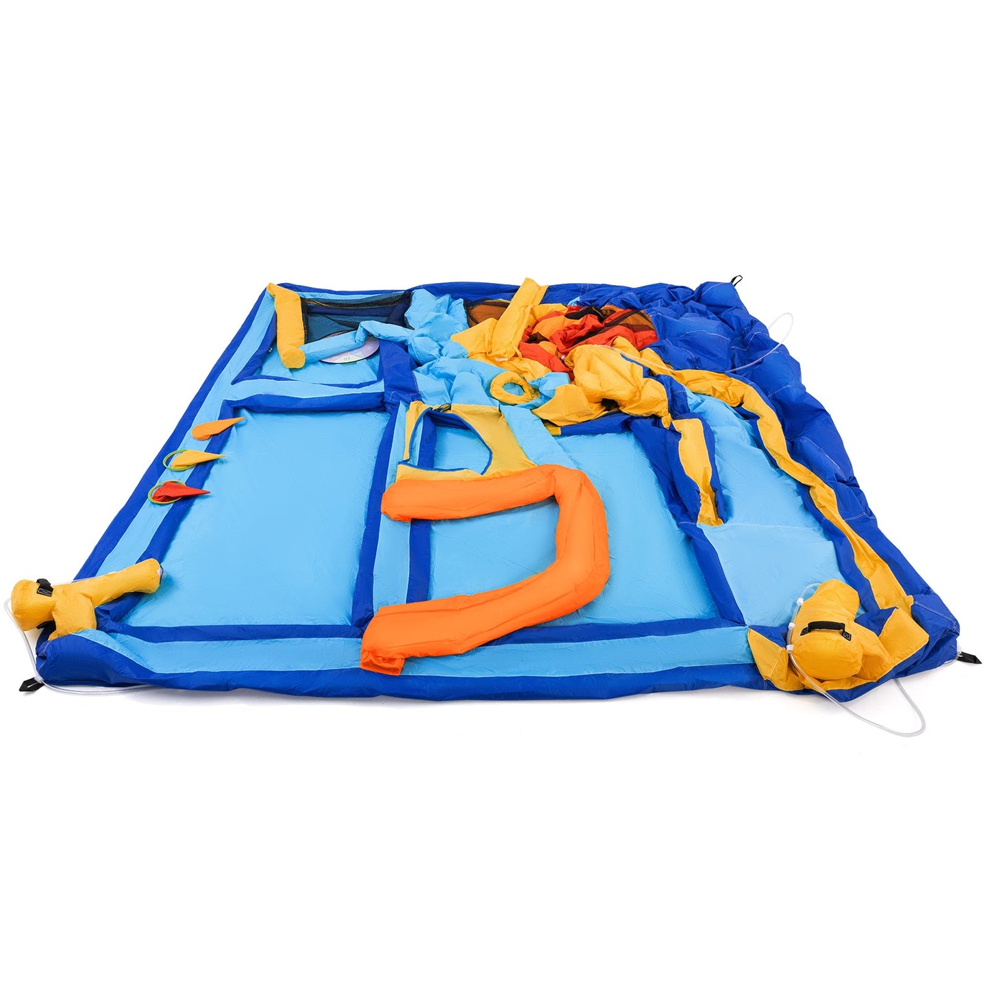 Inflatable Water Slide,Water Park Bounce House,Slide Bouncer Castle Playhouse, 550W Air Blower