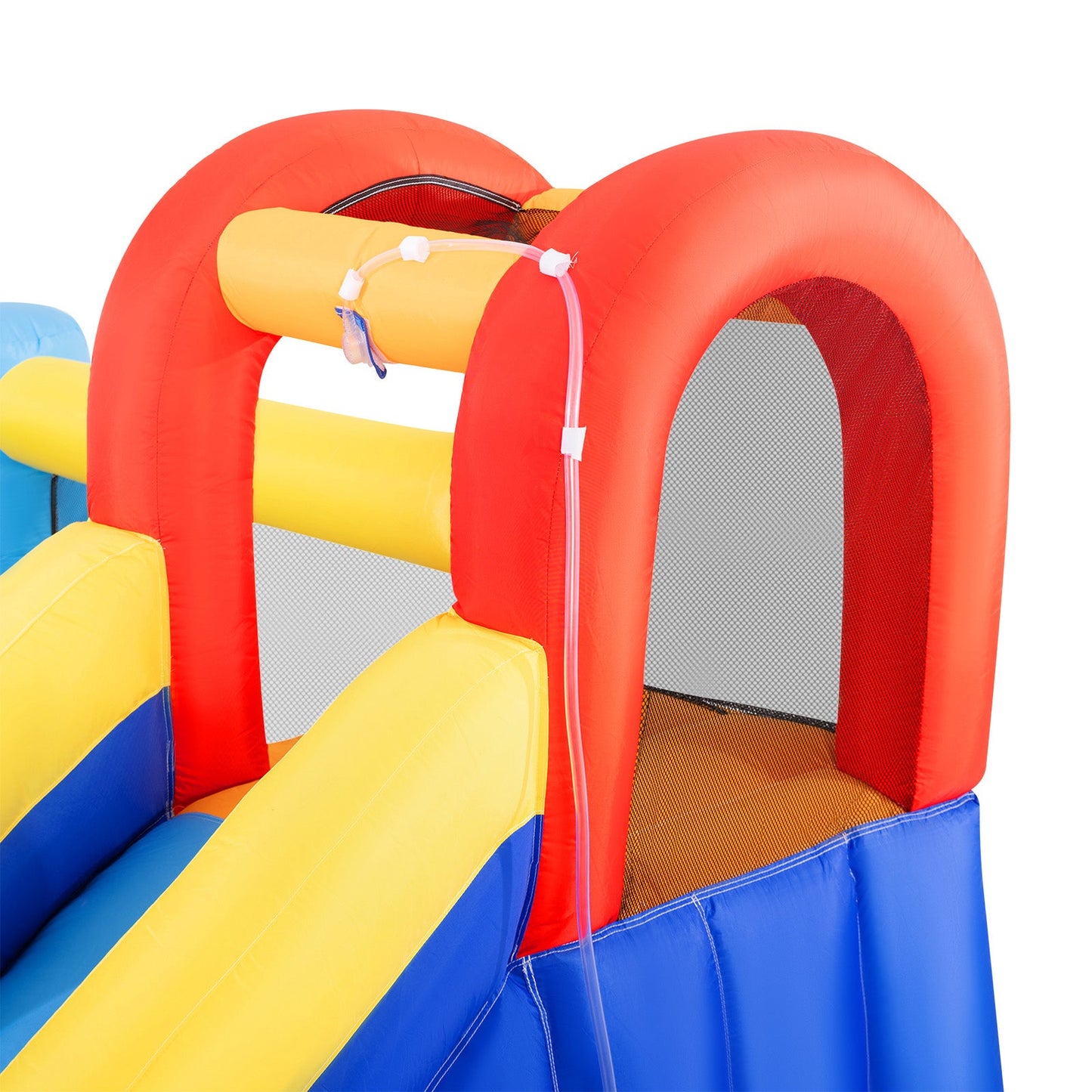 Inflatable Water Slide,Water Park Bounce House,Slide Bouncer Castle Playhouse, 550W Air Blower