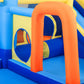 Inflatable Water Slide,Water Park Bounce House,Slide Bouncer Castle Playhouse, 550W Air Blower