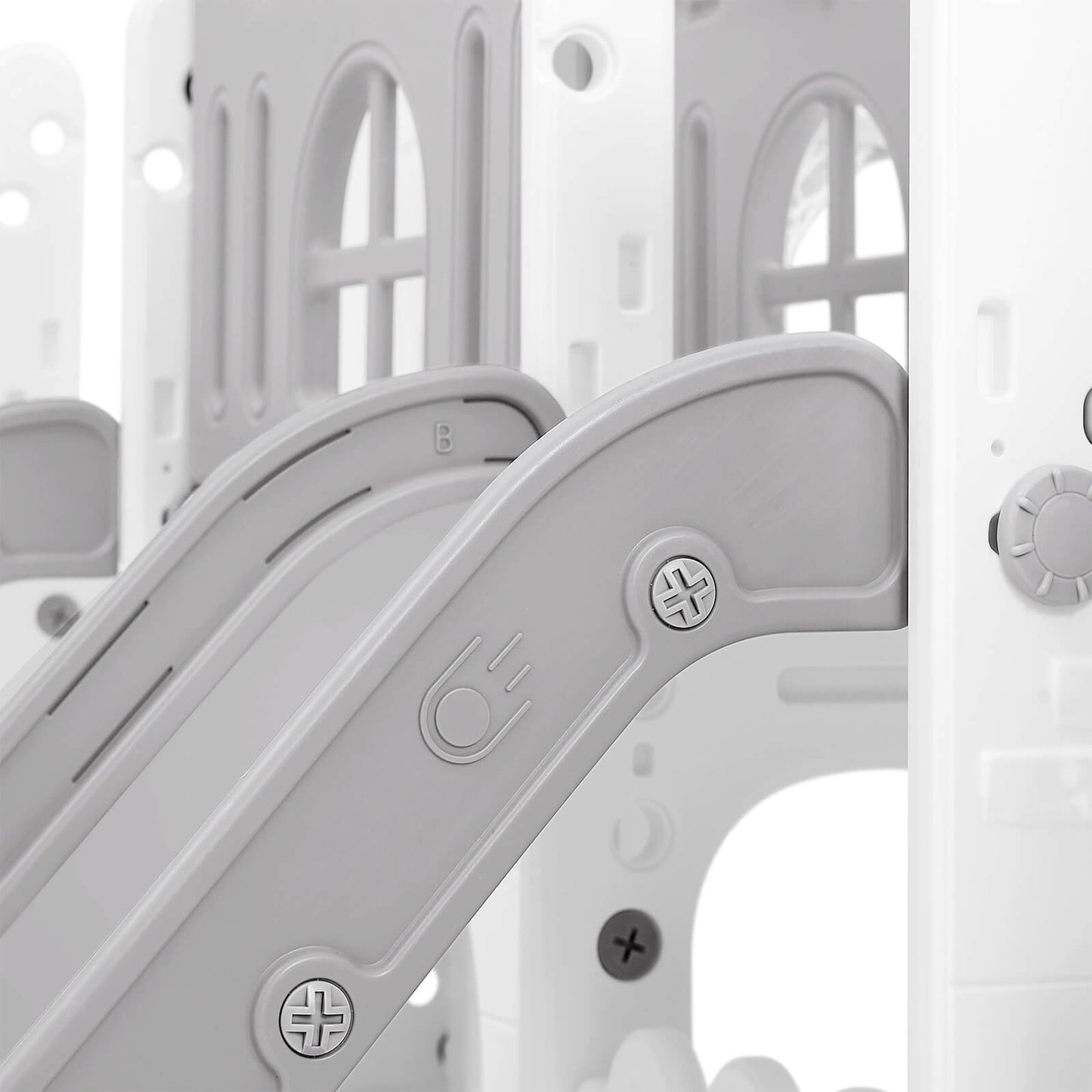 9 in 1 Toddler Slide, Toddler Playground with Double Slides, Backyard Playset for Toddlers Age 1-3+