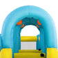 Inflatable Water Slide, Giant Water Park Bounce House with 2 Long Slides, Splash Pool, Trampoline, Climbing Wall, Ring Toss Game, 550W Air Blower