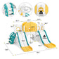 9 in 1 Toddler Slide, Toddler Playground with Double Slides, Backyard Playset for Toddlers Age 1-3+