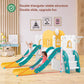9 in 1 Toddler Slide, Toddler Playground with Double Slides, Backyard Playset for Toddlers Age 1-3+