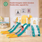 10 in 1 Toddler Slide, Double Kid Climber Slide Playset w/Swing, Indoor Outdoor Toy for Toddlers Age 1-3+