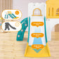 10 in 1 Toddler Slide, Double Kid Climber Slide Playset w/Swing, Indoor Outdoor Toy for Toddlers Age 1-3+