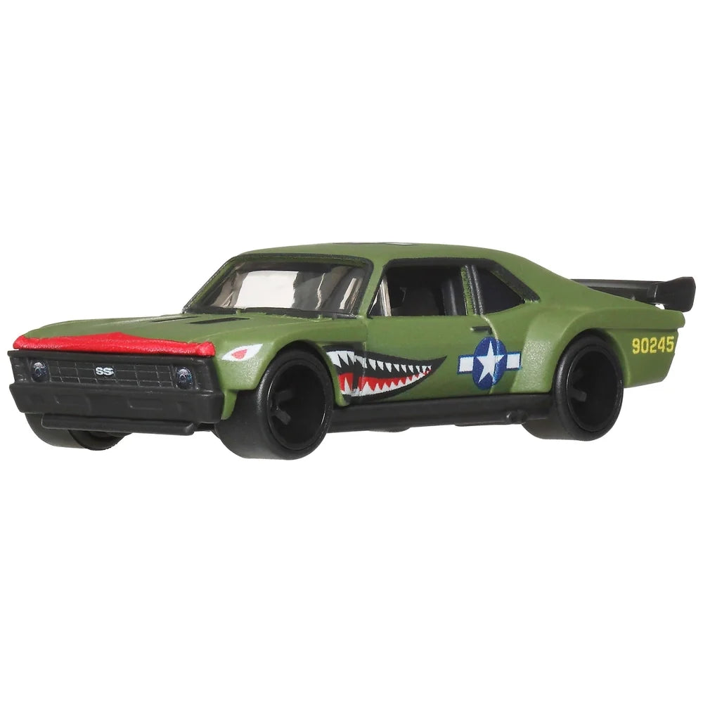 Hot Wheels Car Culture 1:64 Scale Premium Aero Styles Custom '70 Chevy Nova Toy Car for Ages 4+