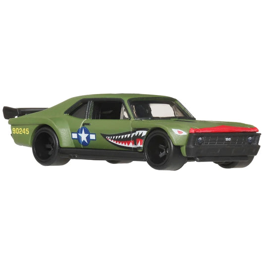 Hot Wheels Car Culture 1:64 Scale Premium Aero Styles Custom '70 Chevy Nova Toy Car for Ages 4+