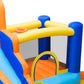 Inflatable Water Slide Bounce House,Giant Water Park, Double Slide Bouncer Castle w/Splash Pool, Jump Area, Climbing Wall, 550W Air Blower