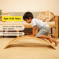 Waldorf Wooden Balance Board – Curvy Rocker for Open-Ended Play