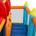 Inflatable Water Slide Park, Giant Bounce House with 450W Blower, Climbing Wall, Dual Basketball Hoops & Ring Toss Games - Outdoor Backyard Jumper