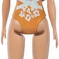 Barbie Beach Doll With Light Brown Hair Wearing Tropical Pink And Orange Swimsuit For Kids Ages 3+