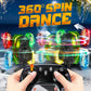 Bezgar Dinosaur RC Truck with Lights & Water Gun, 360° Spins