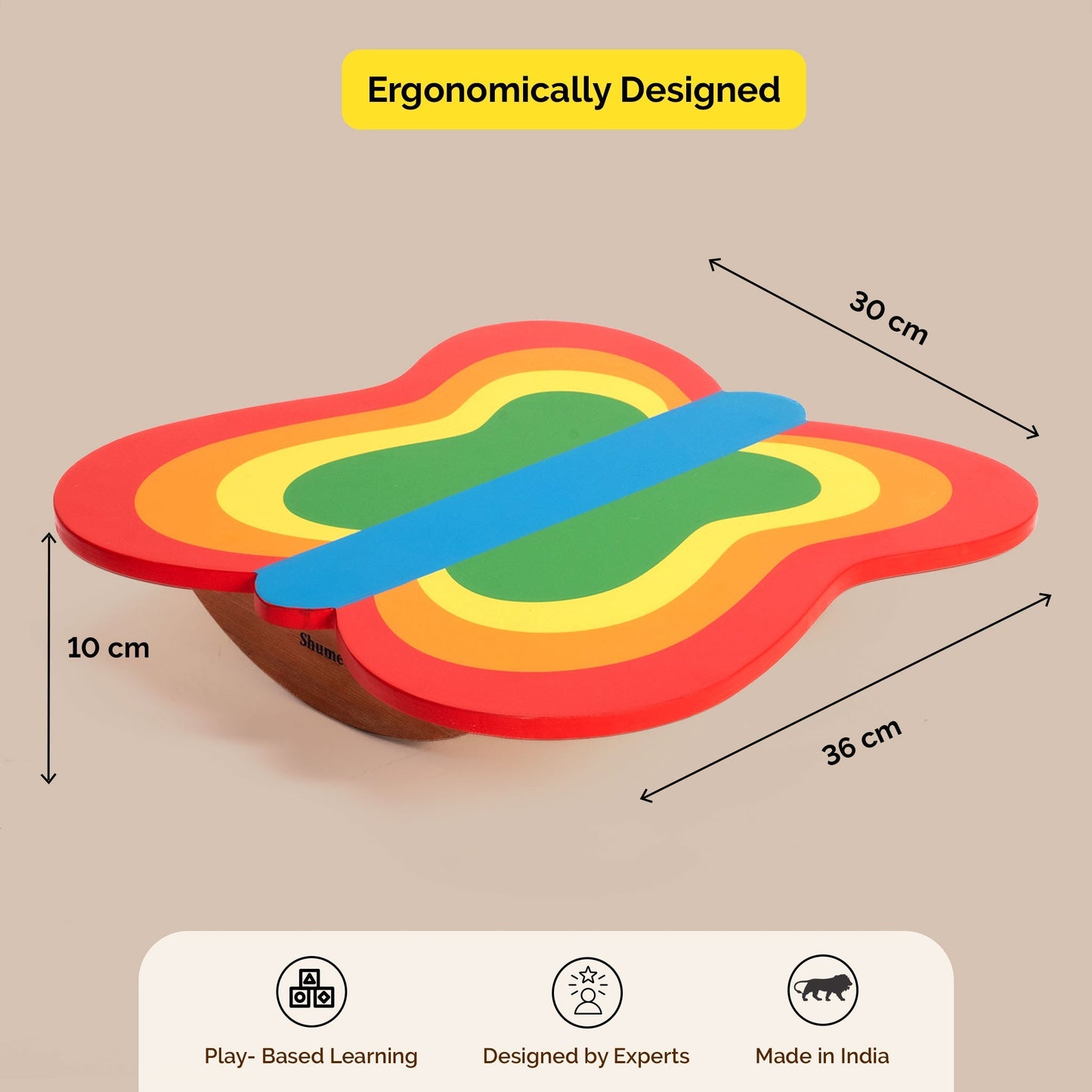 Wooden Butterfly Balance Board – Active Play & Coordination Builder
