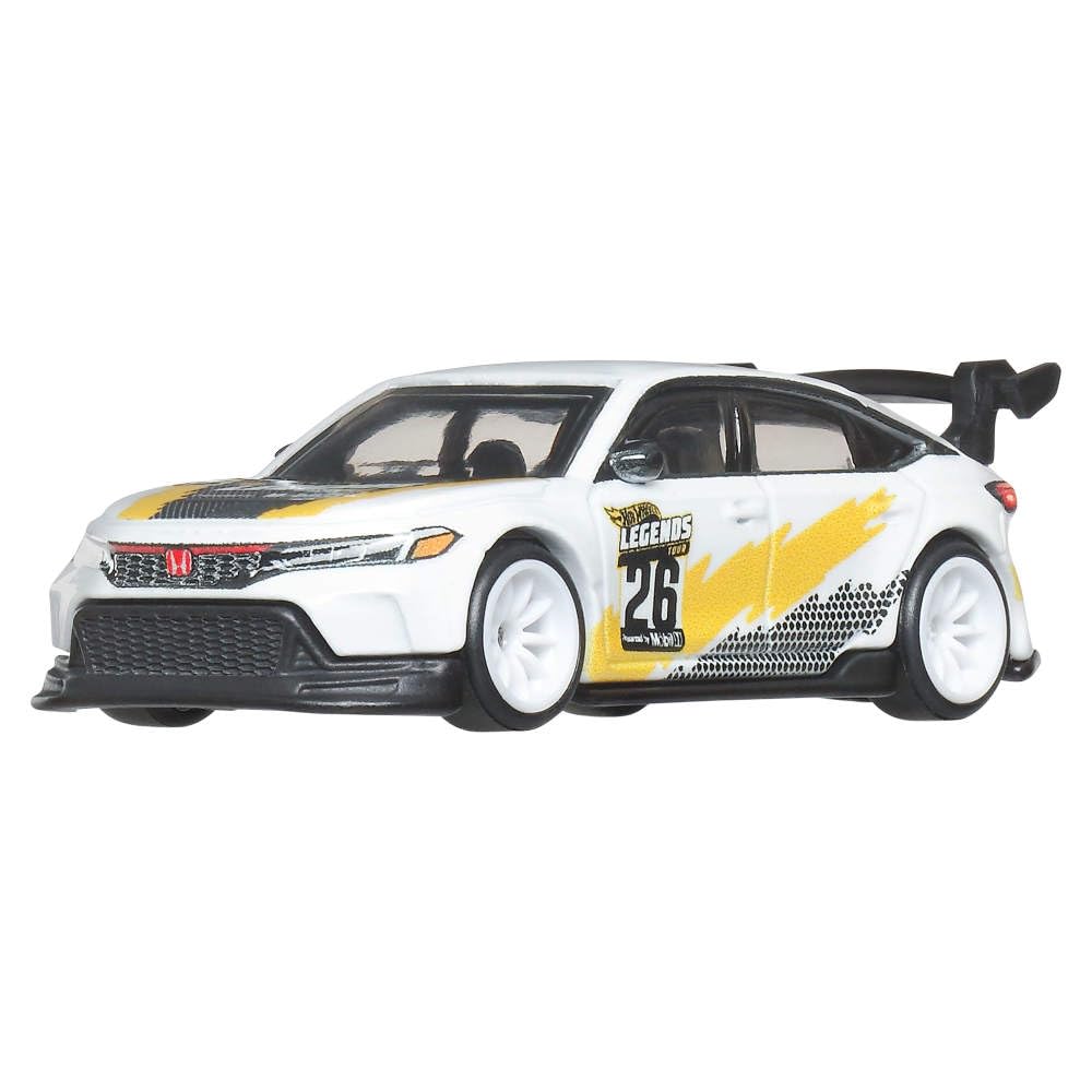 Hot Wheels Car Culture Team Transport Legend 24 Honda Civic Type R 1:64 Scale Car & Transport Vehicle for Race Fans & Toy Car Collectors