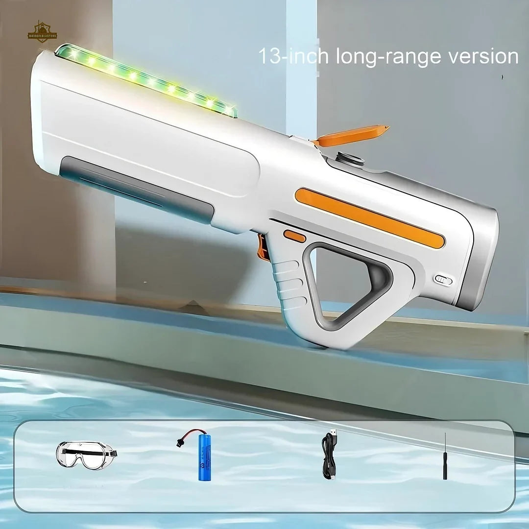 Hydro Electric Water Gun – Rapid-Fire Long-Range LED Blaster (Random Color)