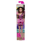 Barbie Fashion Doll With Straight Blonde Hair Wearing Removable Pink Dress & Shoes With Logo Print