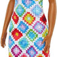 Barbie Fashionistas Doll with Bun And Crochet Halter Dress #210 for Kids Ages 3+ (HJT07)