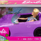 Barbie 11.5 inch Blonde and 2-Seater Purple Convertible Car with Rolling Wheels Car For Ages 3+