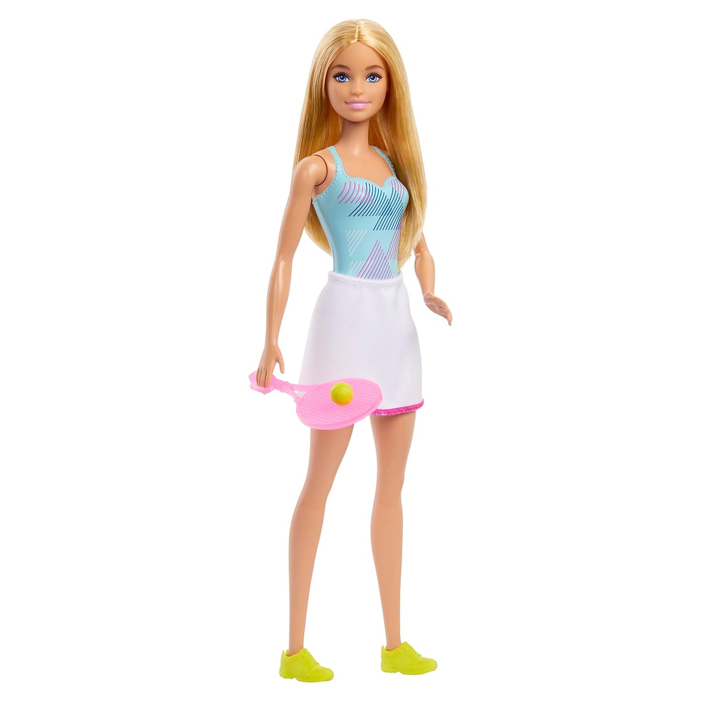 Barbie 12 inches Tennis Player Doll with Cute Tennis Outfit with Shirt,Tennis Racket & Tennis Ball Accessories for Ages 3 Years & Up