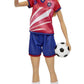 Barbie Soccer Blonde Hair Ponytail Doll with Colorful #9 Uniform, Soccer Ball, Cleats, Tall Socks, Great Sports-Inspired Gift for Ages 3 and Up
