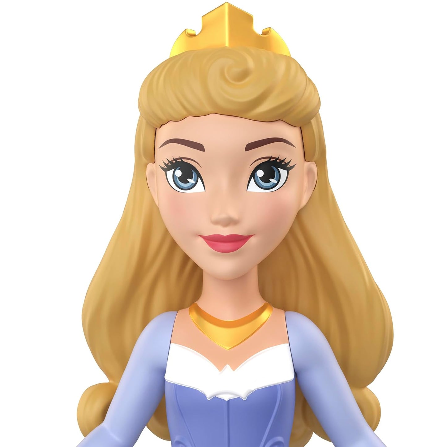 Disney Princess Aurora Posable Small Doll in Shiny Outfit with Removable Skirt, Inspired by Movie for Kids Ages 3+