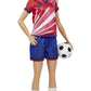 Barbie Soccer Blonde Hair Ponytail Doll with Colorful #9 Uniform, Soccer Ball, Cleats, Tall Socks, Great Sports-Inspired Gift for Ages 3 and Up