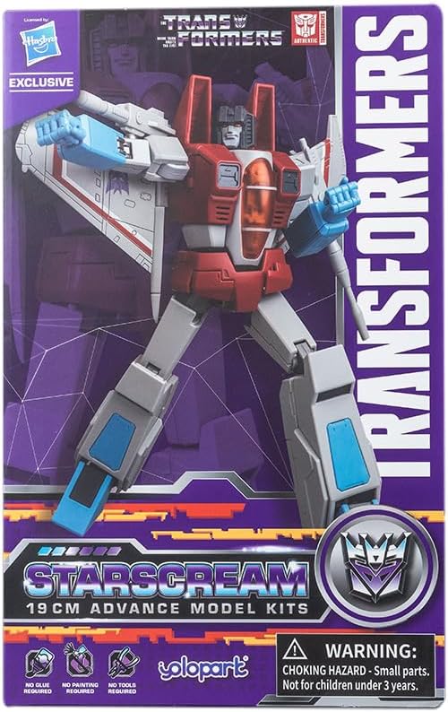 Transformers AMK Series W2 Generation One Starscream Collectible Action Figure For Kids Ages 15+