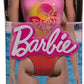 Barbie Beach Doll With Blond Hair Wearing Pink Palm Tree-Print Swimsuit For Kids Ages 3+