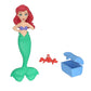 Disney Princess Toys, Ariel Mermaid Small Doll with Sebastian Figure, Treasure Chest Accessory & Stickers, Inspired by The Little Mermaid