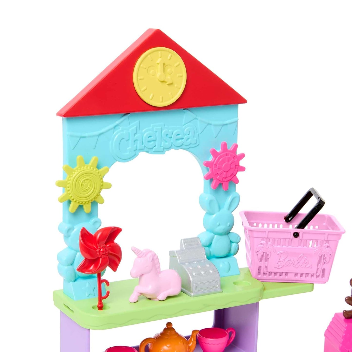 Barbie Chelsea Can Be Toy Store Playset with Small Blonde Doll, Counter & Display Furniture & 15 Accessories for Kids Ages 3+