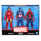 Marvel 6-Inch 3 Pack Set Including Iron Man, Captain America, and Spider-Man Action Figure, Super Hero Toys for Kids, Ages 4+